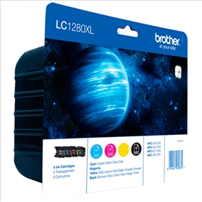 BROTHER LC1280XL - PACK (X4) BK + CMY